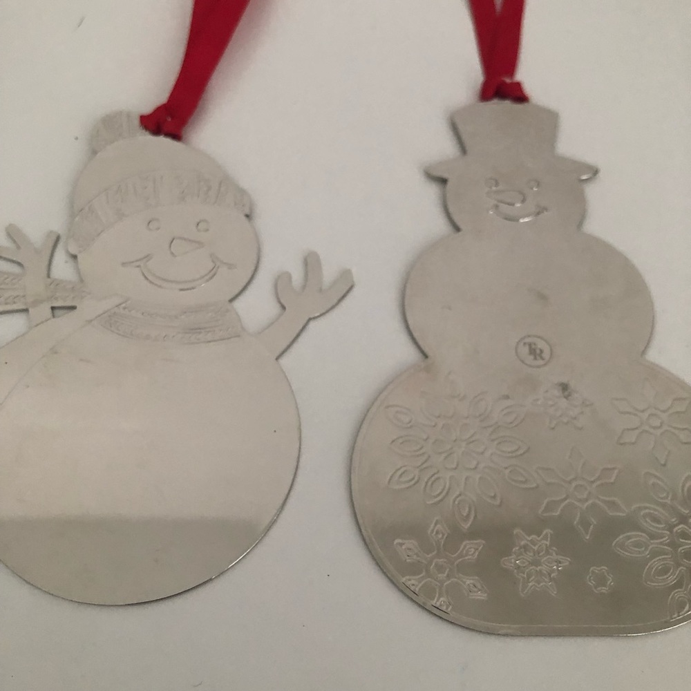 NWOT🎄 Engraveable Snowmen Ornaments
